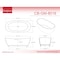 Castello Usa 64" L, 33.46" W, White, Solid Surface CB-GM-8016 - alternate 7